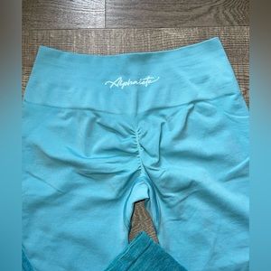 Alphalete Amplify Ombré Legging Ocean, Size MD